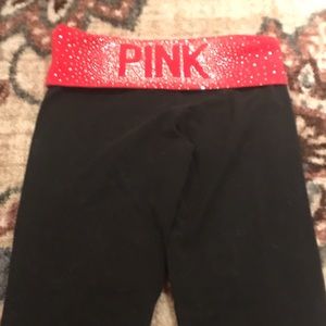 Pink Vs yoga pants